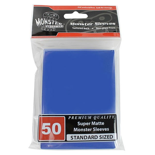 Monster Sleeves Super Matte Blue (50 ct.)