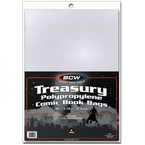 BCW Treasury Comic Book Bags 2-Mil (100 ct.)