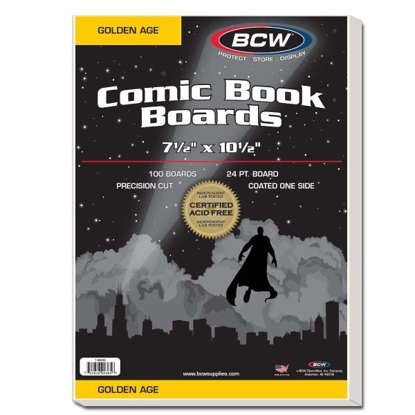 BCW Golden Comic Book Boards 24 pt. (100 ct.)