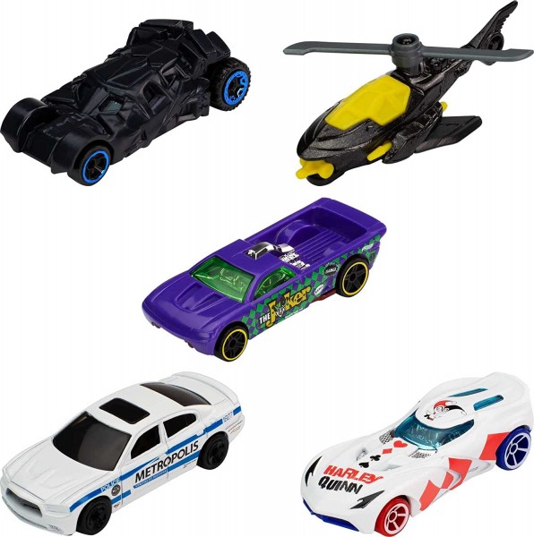 Hot Wheels - DC Batman Die-Cast Fahrzeuge 5-Pack