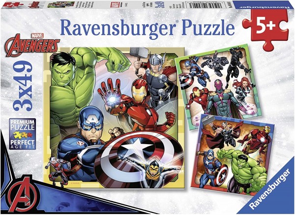 Marvel Avengers Puzzle 3x49 Teile