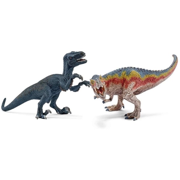 SCHLEICH - Dinosaurs, T-Rex & Velociraptor 2-Pack