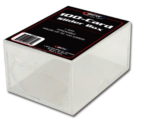BCW Plastikkasten für 100 Karten, 2-teilig