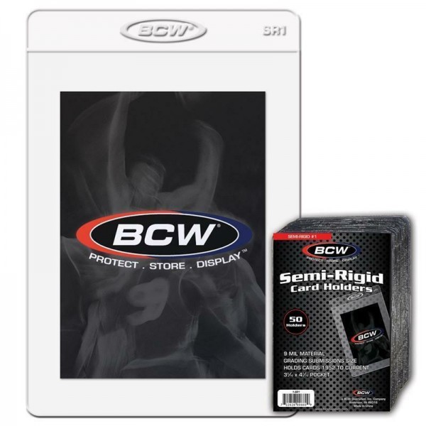 BCW Semi-Rigid #1 Card Holders (50 ct.)
