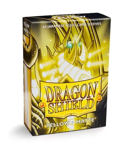 Dragon Shield Japanese Sleeves Matte Yellow (60ct)