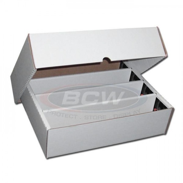 BCW Pappkarton für 3200 Karten FULL LID (10 ct.)