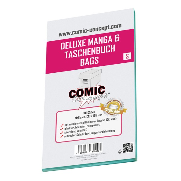 Comic Concept Deluxe Manga/Taschenb.Bags S (100ct)