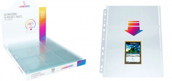 Gamegenic Ultrasonic 9-Pocket Pages - Toploading