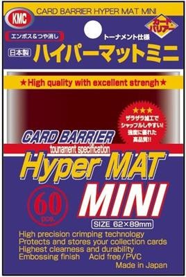 KMC Small Sleeves Hyper Mat Red (60 ct.)