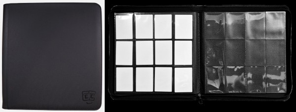 TCG Guru 12er Pocket Zipper Binder Xenon Black