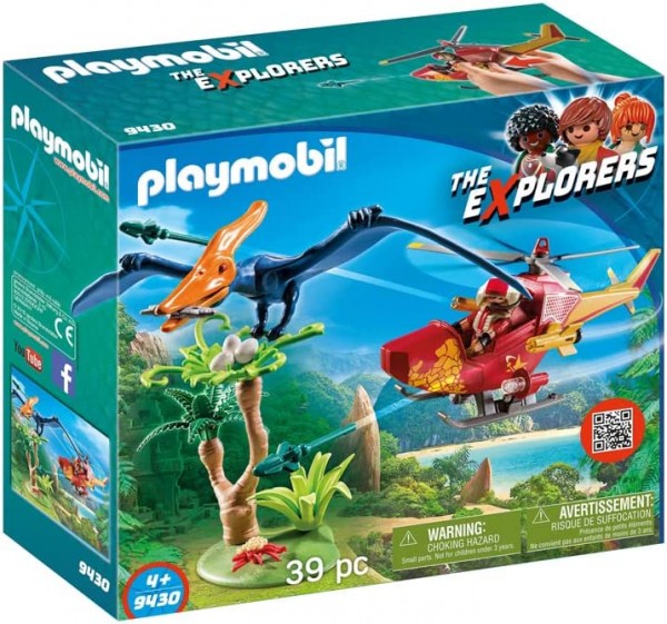 Playmobil - Helikopter mit Flugsaurier