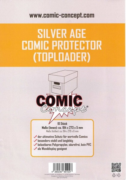 Comic Concept Silver Age Comic Toploader (10 ct.)