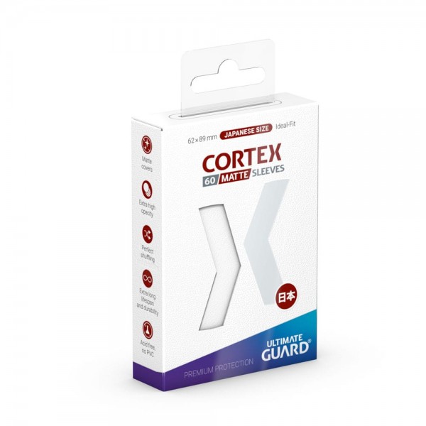 UG Cortex Sleeves Japan Size Matt Weiß 60 ct.