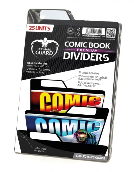 UG Premium Comic Book Dividers Black (25 ct.)