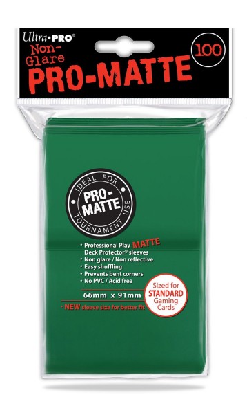 UP Pro-Matte Sleeves green (100 ct.)