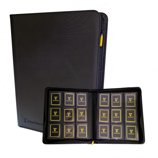 Goatward - 9 Pocket Toploader Zip-Binder Black