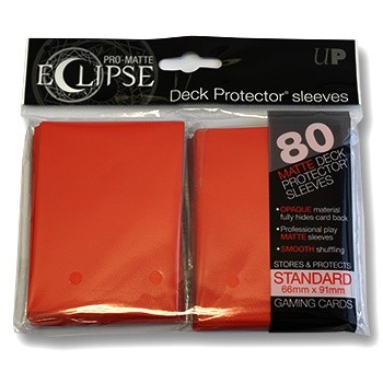 UP Deck Protector PRO-MATTE ECLIPSE Red (80 ct.)