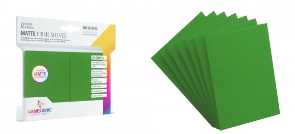 Gamegenic Matte Prime Sleeves Green (100 ct.)