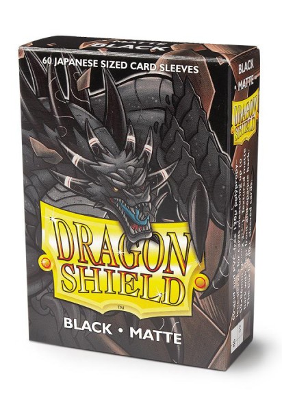 Dragon Shield Japanese Sleeves Matte Black (60 ct)