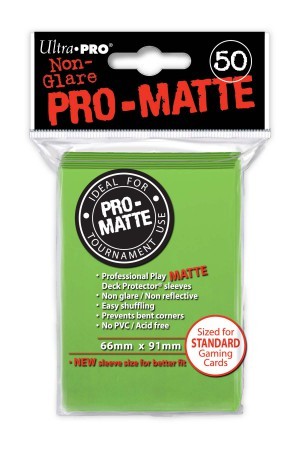 UP Pro-Matte Sleeves lime green (50 ct.)