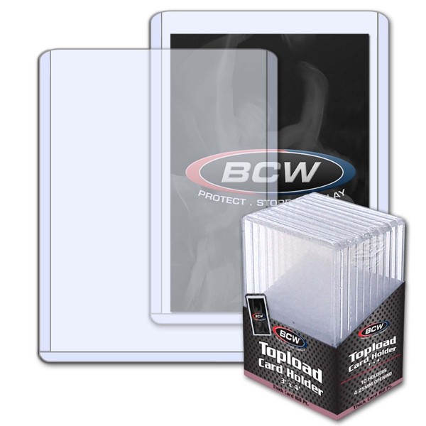 BCW Topload 3 x 4" - thick cards (168 pt) (10 ct.)