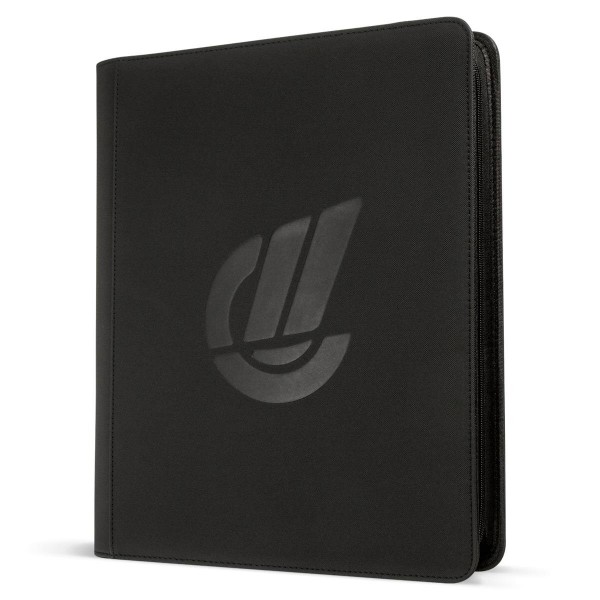 collectXP 9-Pocket Zippered Toploader Binder Black