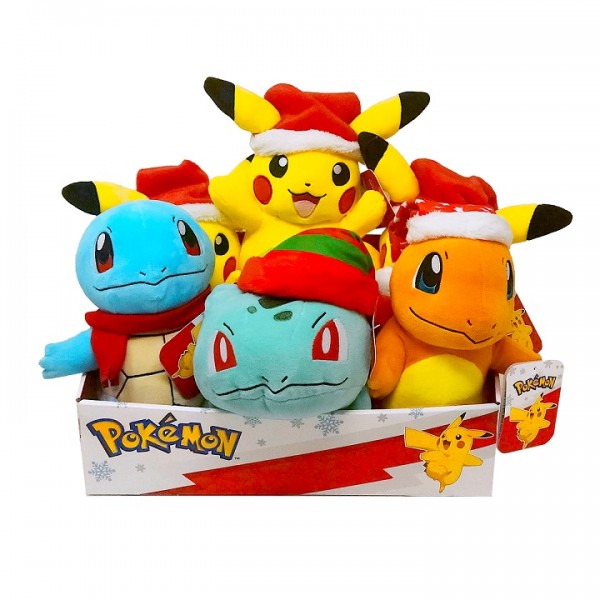Pokémon Plüsch- Holiday/Christmas Assort. 20cm 5ct