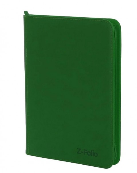 BCW Zipper-Z-Folio 9-Pocket Portfolio Green