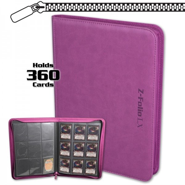 BCW Z-Folio 9-Pocket LX Portfolio Pink