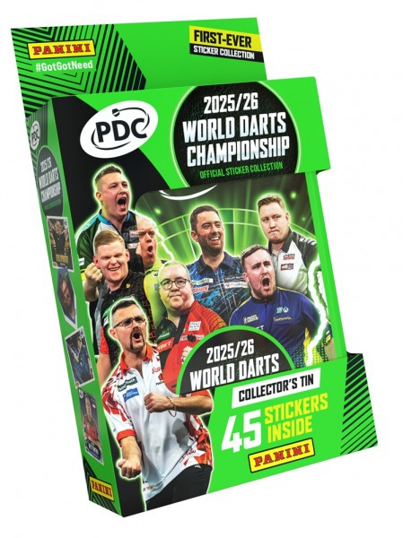 2026 Panini PDC World Darts ChampionshipStickerTin