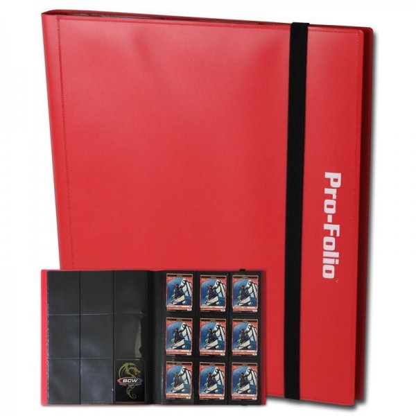BCW Pro-Folio 9-Pocket Portfolio Red
