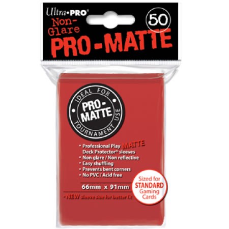 UP Pro-Matte Sleeves red (50 ct.)