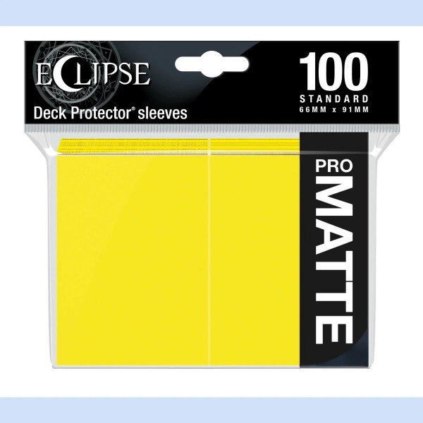 UP Deck Protector ECLIPSE Matte Lemon Yellow 100ct