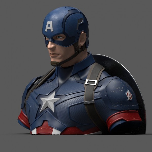Marvel Avengers 4 Capt. America Bust Bank/Spardose