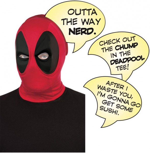 Deadpool Deluxe Mask & Speech Bubble Set