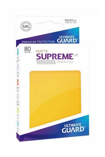 UG Supreme UX Sleeves Standard Matt Yellow 80 ct.