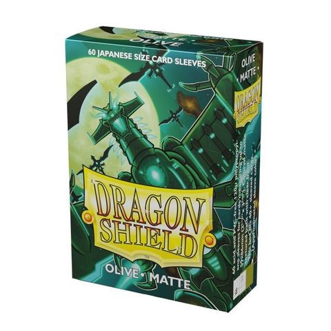 Dragon Shield Japanese Sleeves Matte Olive (60 ct)