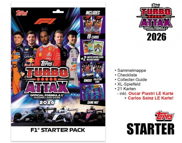 2026 Turbo Attax TC - Formel 1 Starter DE