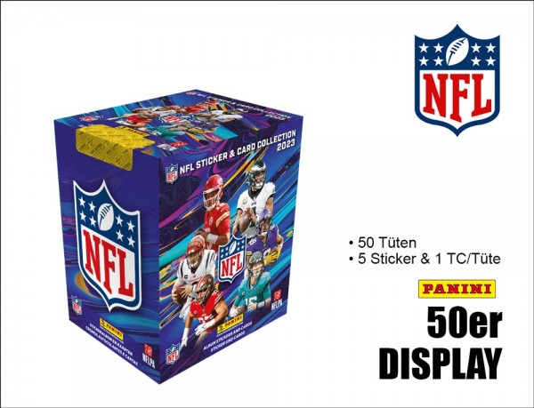 2023 NFL Sticker & Trading Card Coll. Display 50ct