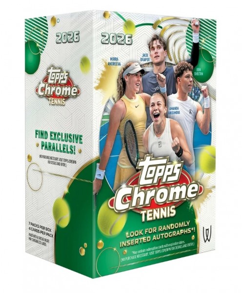 2026 Topps Chrome Tennis Value Box
