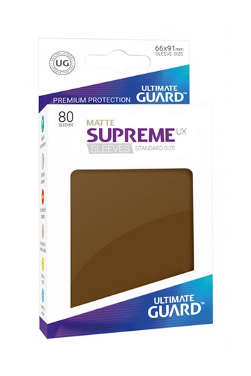 UG Supreme UX Sleeves Standard Matt Brown 80 ct.