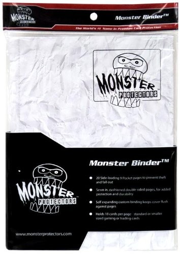 Monster Binder 9 Pocket Marble White w.White Pages