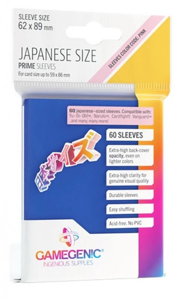 Gamegenic Japanese Sized Sleeves Blue (60 ct.)