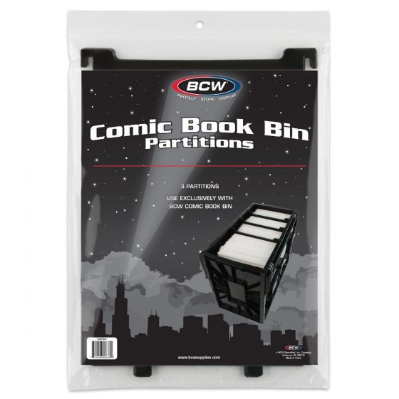 BCW Comic Short Box Divider Plastic Black (3 ct.)