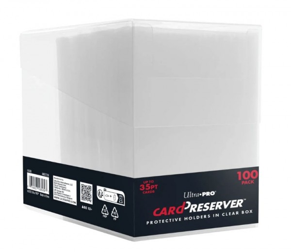UP Card Preserver Holders in Clear Box 35pt (100ct