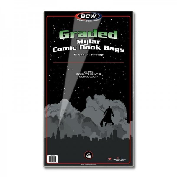 BCW Mylar® Graded Comic Book Bags (25 ct.) 2-Mil