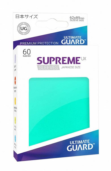 UG Supreme UX Sleeves Japan Size Turquoise 60 ct.