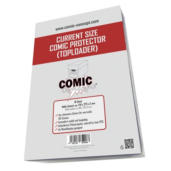 Comic Concept Current Size Comic Toploader (10 ct)