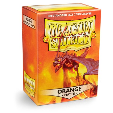 Dragon Shield Sleeves Matte Orange (100ct)